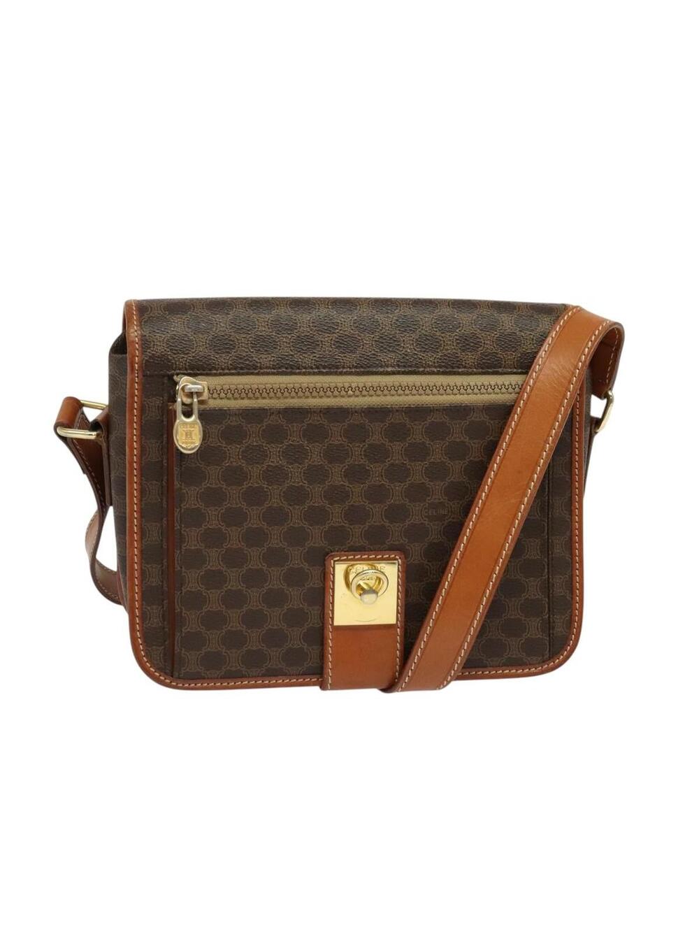 Celine Vintage Saddle Flap Shoulder Bag #349779C51B
